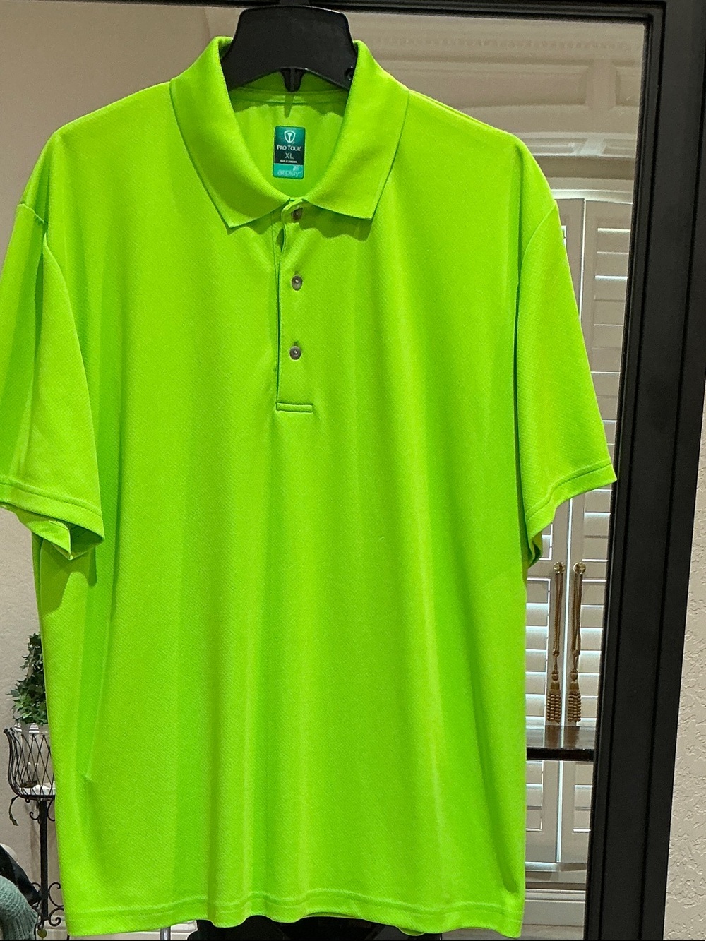 Men’s Bright Lime Performance Polo